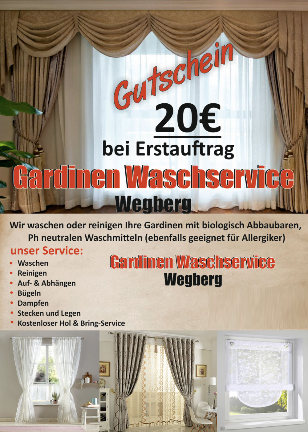 Gardinenwaschservice Wegberg Bild